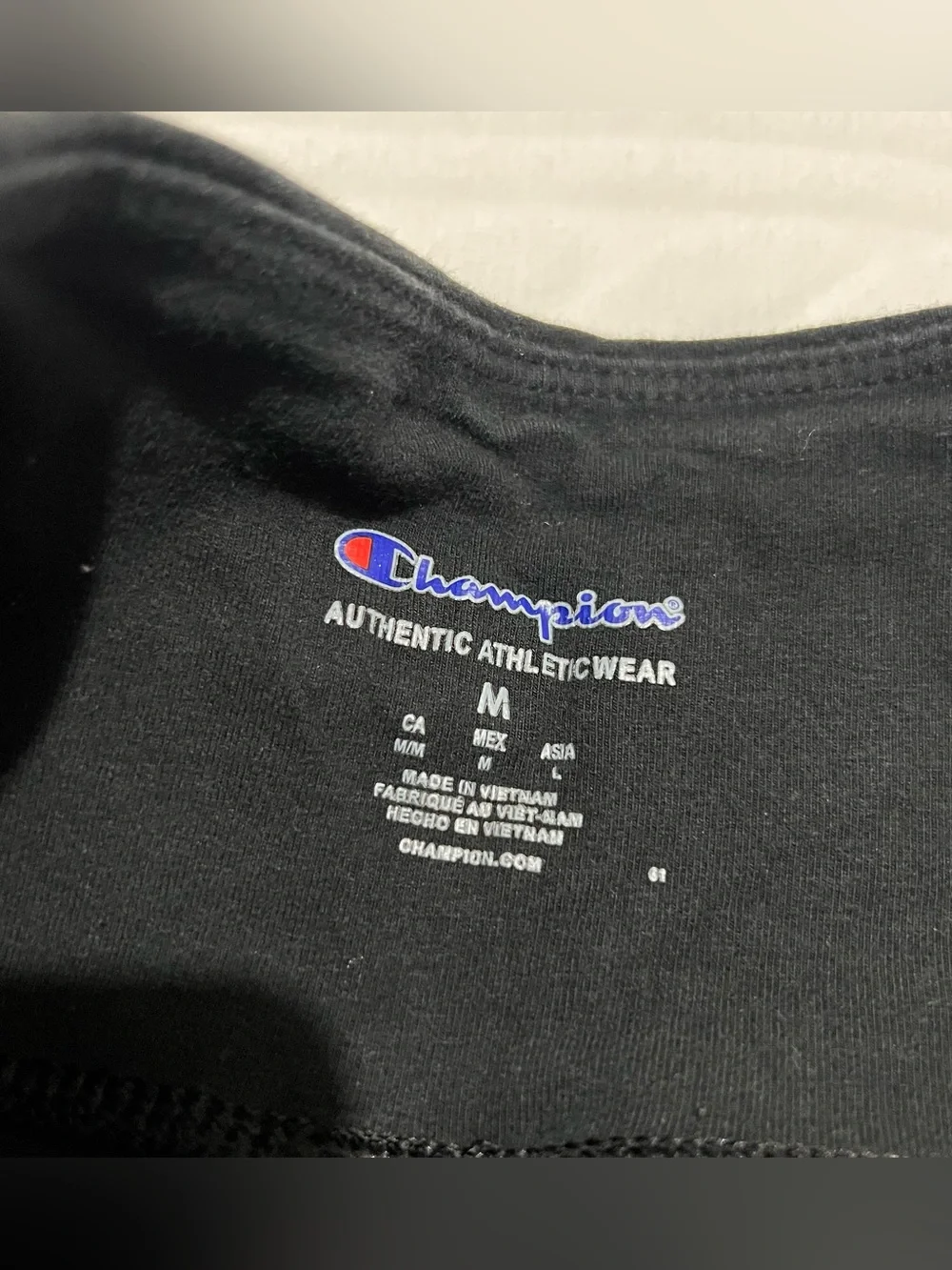💗 Champion - Womens Black Leggings with Subtle Logo Accent